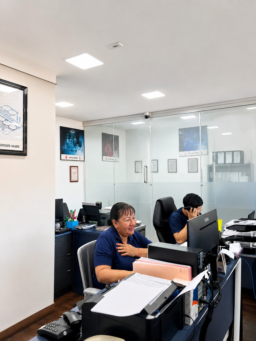 Equipe administrativa da MAG